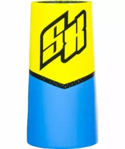 Supercross Envy BLK Carbon Fiber Race Frame-Carbon/Cyan/Yellow