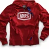 100% Zip Hooded Jacket-Syndicate Red APPAREL