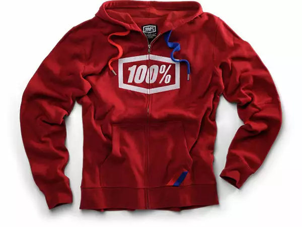 100% Zip Hooded Jacket-Syndicate Red APPAREL 1 100% Zip Hooded Jacket-Syndicate Red APPAREL