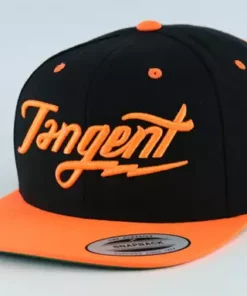 Tangent Bolt Snapback Hat-OSFA-Black/Orange APPAREL