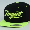 APPAREL Tangent Bolt Snapback Hat-OSFA-Black/Yellow
