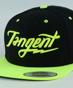 APPAREL Tangent Bolt Snapback Hat-OSFA-Black/Yellow