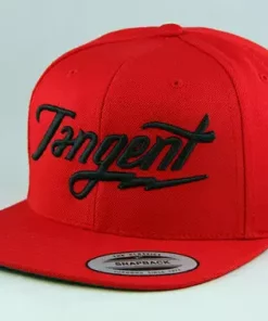 Tangent Bolt Snapback Hat-OSFA-Red/Black APPAREL