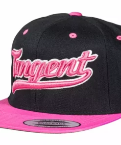 Tangent Snapback Hat-Black/Pink APPAREL