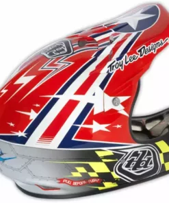 Troy Lee 2013 D2 Air Strike Composite Helmet-Red PROTECTIVE GEAR