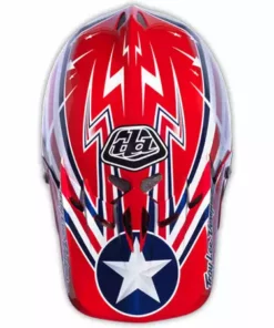 Troy Lee 2013 D2 Air Strike Composite Helmet-Red PROTECTIVE GEAR