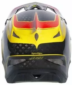 Troy Lee 2013 D3 Carbon Helmet-Mirage Red/Yellow
