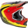 Troy Lee 2013 D3 Carbon Helmet-Mirage Red/Yellow