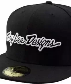 Troy Lee Classic Signature Hat-Black APPAREL