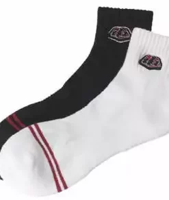 Troy Lee Quarter Crew Socks 3-Pack-Checker-Black