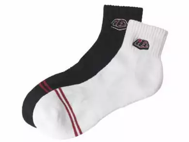 Troy Lee Quarter Crew Socks 3-Pack-Checker-Black 2 Troy Lee Quarter Crew Socks 3-Pack-Checker-Black
