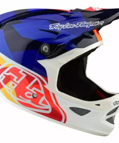 Troy Lee D3 Carbon MIPS Helmet-Jet Orang/Navy
