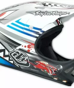 PROTECTIVE GEAR Troy Lee 2014 D2 P-51 Composite Helmet-Matte Gray