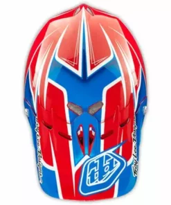 Troy Lee 2014 D2 Turbo Composite Helmet-Red/White/Blue PROTECTIVE GEAR