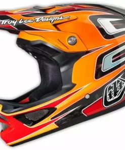 Troy Lee 2014 D3 Speed Carbon Helmet-Orange PROTECTIVE GEAR
