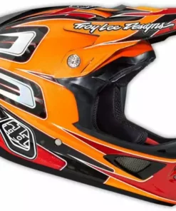 Troy Lee 2014 D3 Speed Carbon Helmet-Orange PROTECTIVE GEAR