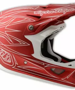 Troy Lee 2014 D3 Pinstripe II Composite Helmet-Red