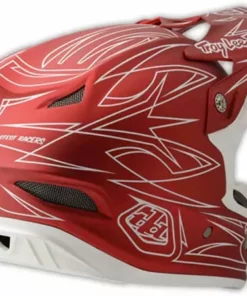 Troy Lee 2014 D3 Pinstripe II Composite Helmet-Red