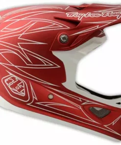 Troy Lee 2014 D3 Pinstripe II Composite Helmet-Red