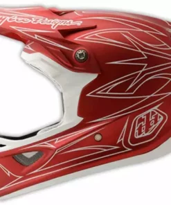 Troy Lee 2014 D3 Pinstripe II Composite Helmet-Red