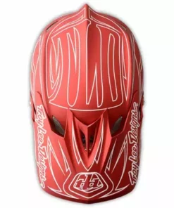 Troy Lee 2014 D3 Pinstripe II Composite Helmet-Red