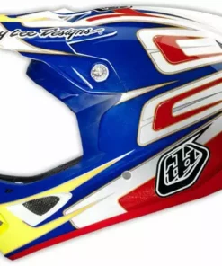 PROTECTIVE GEAR Troy Lee 2014 D3 Speed Composite Helmet-Blue/White