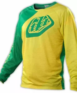 RACE WEAR Troy Lee 2014 Sprint Race Jersey-Turismo Green/Yellow