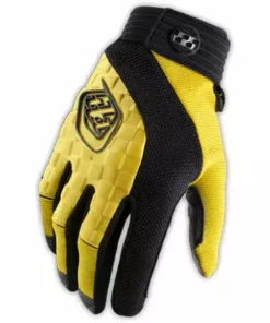 Troy Lee Sprint Gloves-Yellow/Black RACE WEAR