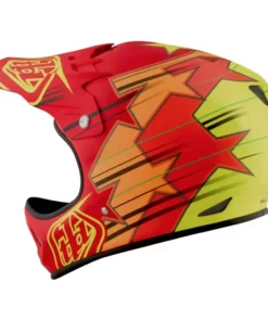 PROTECTIVE GEAR Troy Lee D2 Composite Helmet-Fusion Red