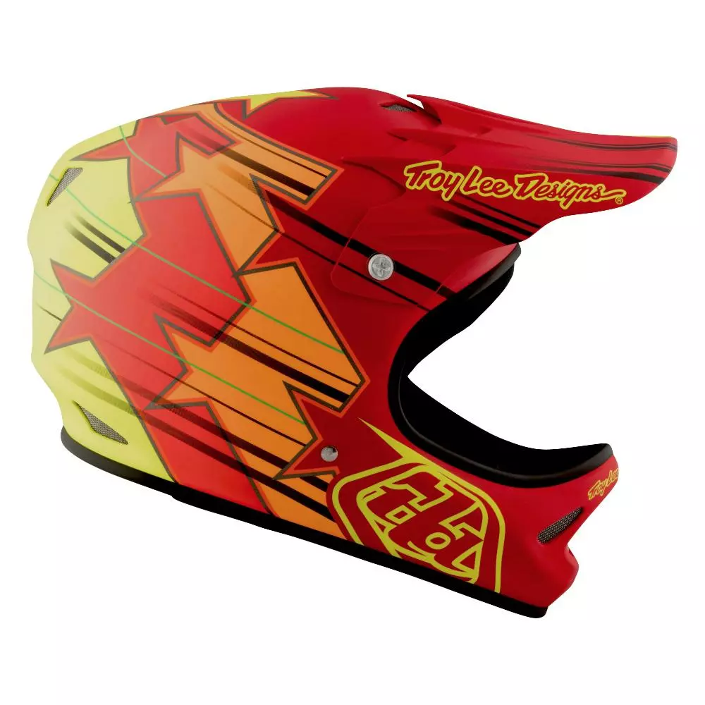 PROTECTIVE GEAR Troy Lee D2 Composite Helmet-Fusion Red 5 PROTECTIVE GEAR Troy Lee D2 Composite Helmet-Fusion Red