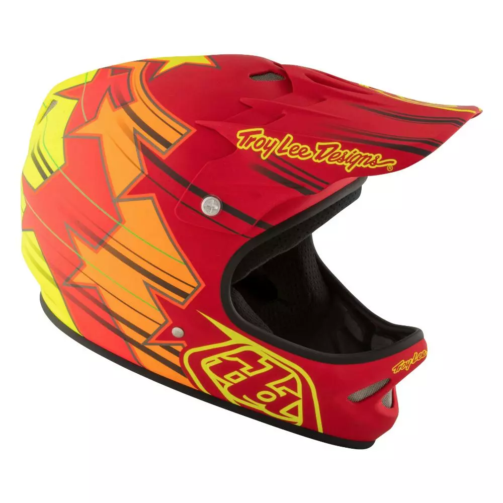 PROTECTIVE GEAR Troy Lee D2 Composite Helmet-Fusion Red 7 PROTECTIVE GEAR Troy Lee D2 Composite Helmet-Fusion Red