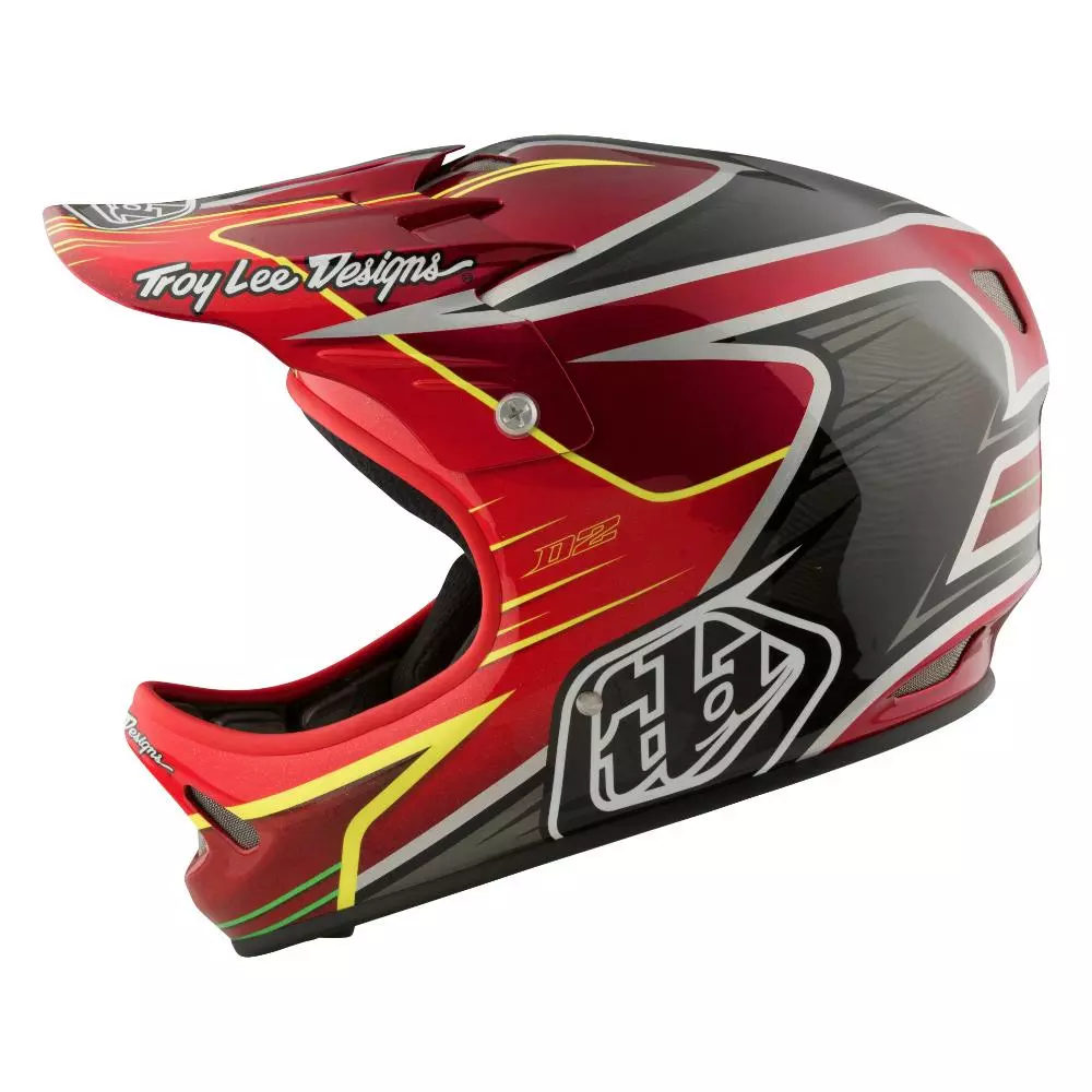 Troy Lee D2 Composite Helmet-Pulse Red 5 Troy Lee D2 Composite Helmet-Pulse Red