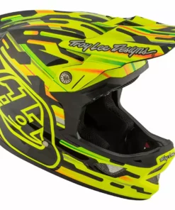 Troy Lee D3 Carbon MIPS Helmet-Code Yellow
