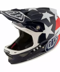 PROTECTIVE GEAR Troy Lee D3 Carbon MIPS Helmet-Freedom Blue