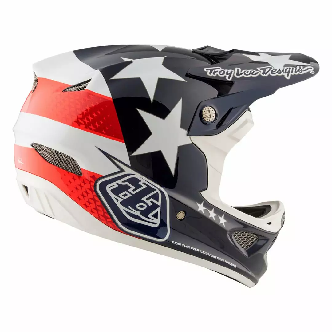 PROTECTIVE GEAR Troy Lee D3 Carbon MIPS Helmet-Freedom Blue 8 PROTECTIVE GEAR Troy Lee D3 Carbon MIPS Helmet-Freedom Blue