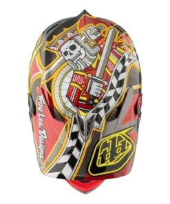 PROTECTIVE GEAR Troy Lee D3 Carbon MIPS Helmet-Longshot Red