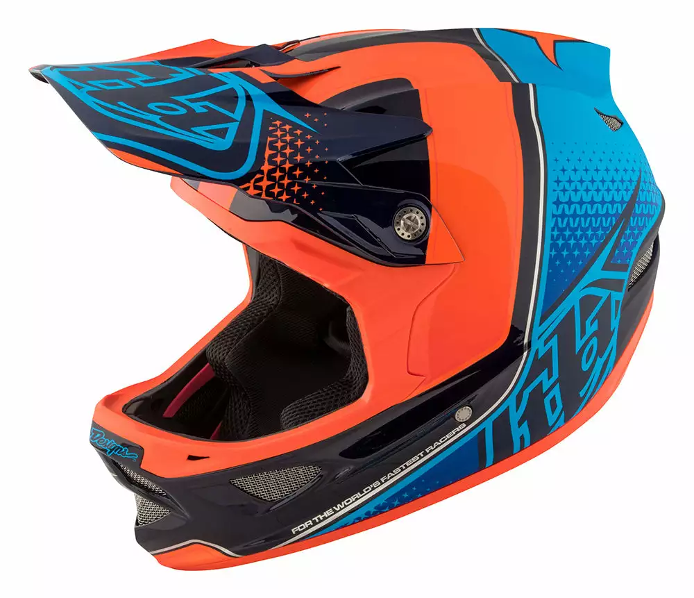 PROTECTIVE GEAR Troy Lee D3 Carbon MIPS Helmet-Starburst Orange 1 PROTECTIVE GEAR Troy Lee D3 Carbon MIPS Helmet-Starburst Orange