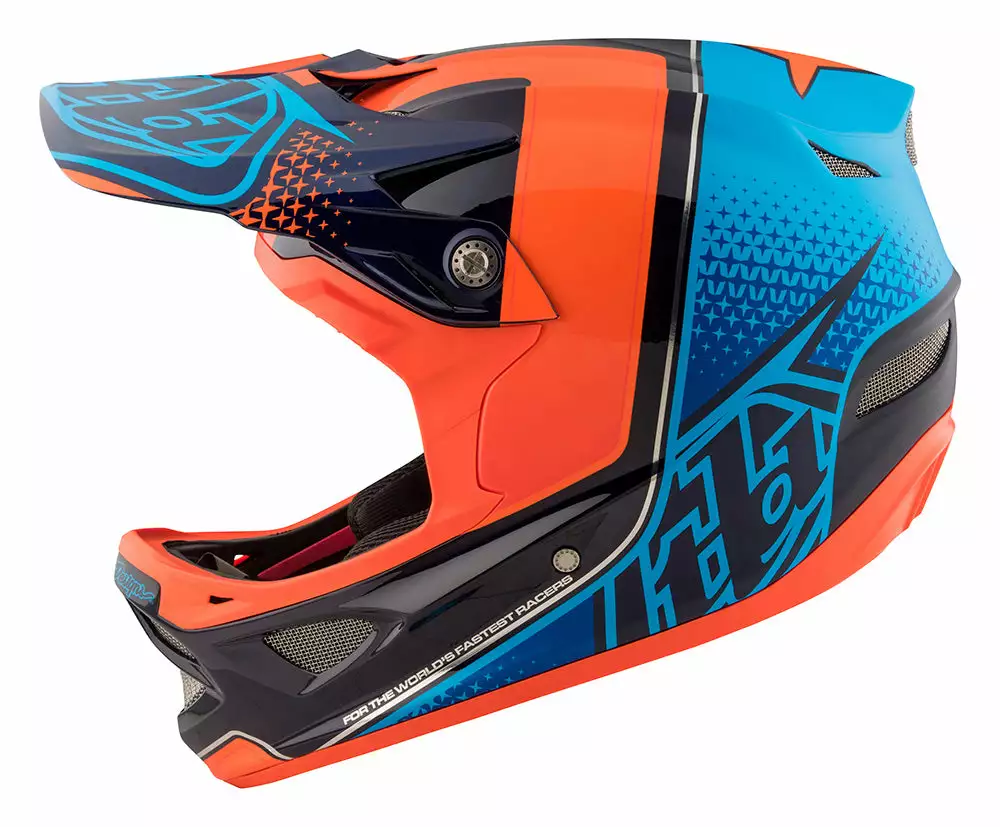 PROTECTIVE GEAR Troy Lee D3 Carbon MIPS Helmet-Starburst Orange 9 PROTECTIVE GEAR Troy Lee D3 Carbon MIPS Helmet-Starburst Orange