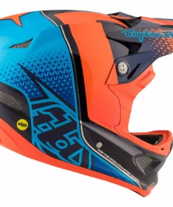 PROTECTIVE GEAR Troy Lee D3 Carbon MIPS Helmet-Starburst Orange 13 PROTECTIVE GEAR Troy Lee D3 Carbon MIPS Helmet-Starburst Orange