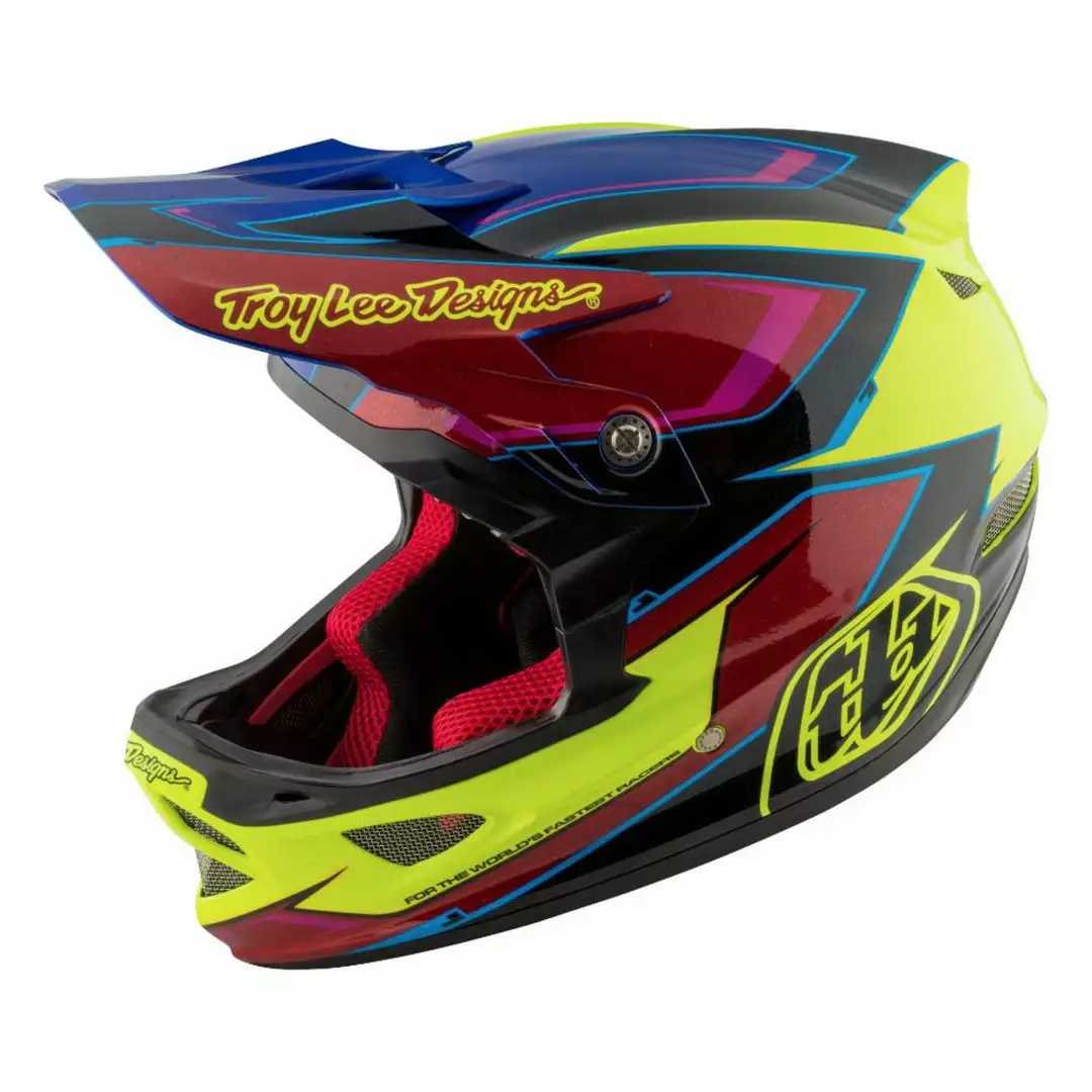 Troy Lee D3 Composite Helmet-Cadence Red/Yellow 1 Troy Lee D3 Composite Helmet-Cadence Red/Yellow