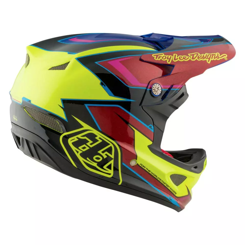 Troy Lee D3 Composite Helmet-Cadence Red/Yellow 8 Troy Lee D3 Composite Helmet-Cadence Red/Yellow