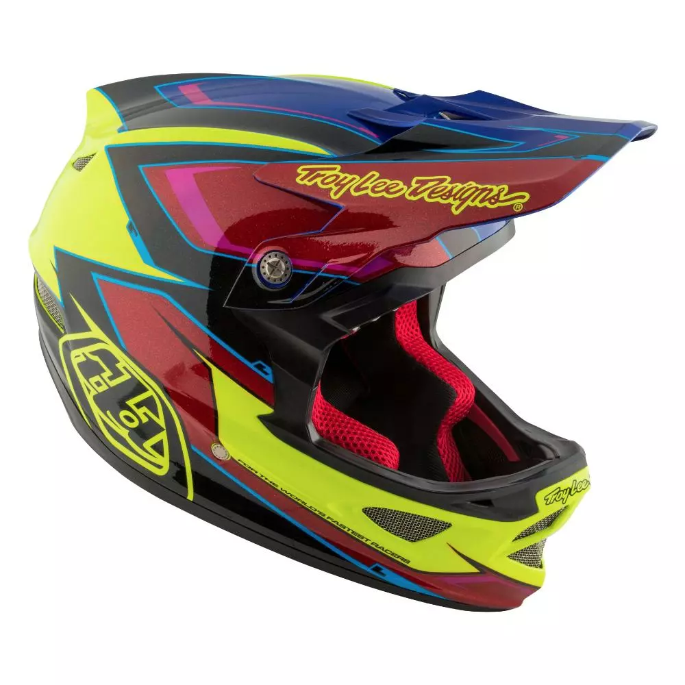 Troy Lee D3 Composite Helmet-Cadence Red/Yellow 7 Troy Lee D3 Composite Helmet-Cadence Red/Yellow