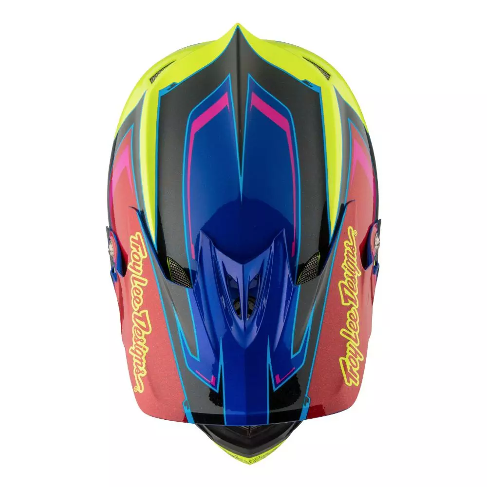 Troy Lee D3 Composite Helmet-Cadence Red/Yellow 4 Troy Lee D3 Composite Helmet-Cadence Red/Yellow