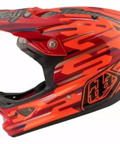PROTECTIVE GEAR Troy Lee D3 Composite Helmet-Code Orange