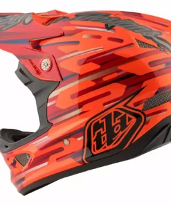 PROTECTIVE GEAR Troy Lee D3 Composite Helmet-Code Orange