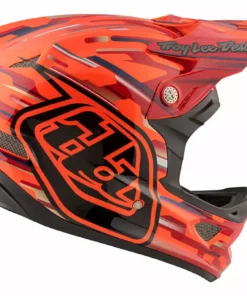 PROTECTIVE GEAR Troy Lee D3 Composite Helmet-Code Orange