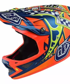 Troy Lee D3 Composite Helmet-Longshot Orange PROTECTIVE GEAR