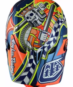 Troy Lee D3 Composite Helmet-Longshot Orange PROTECTIVE GEAR