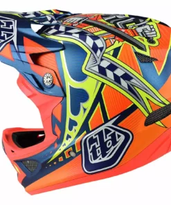 Troy Lee D3 Composite Helmet-Longshot Orange PROTECTIVE GEAR
