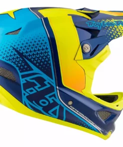 Troy Lee D3 Composite Helmet-Starburst Yellow PROTECTIVE GEAR
